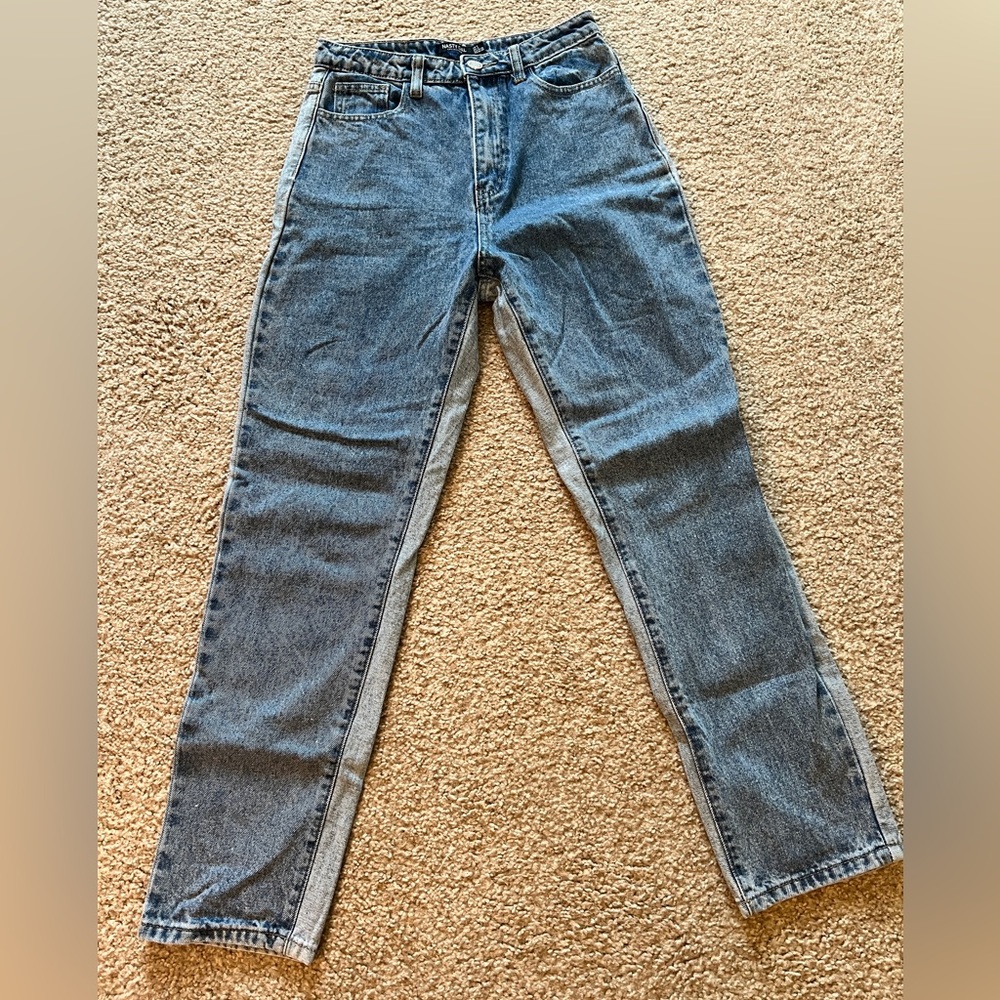 Nasty Gal Duo Tone Jeans | Size 4
